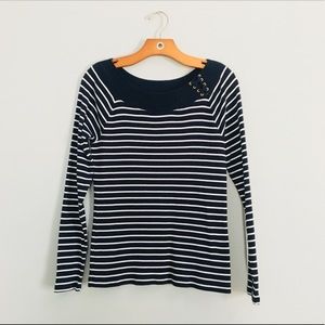 Lauren by Ralph Lauren knit striped top